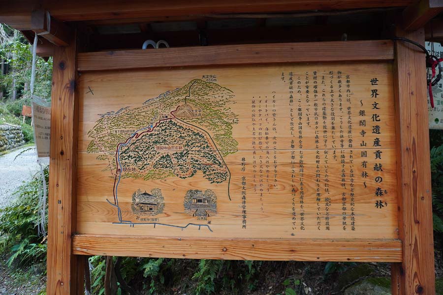 大文字山ハイキングコースの案内看板
