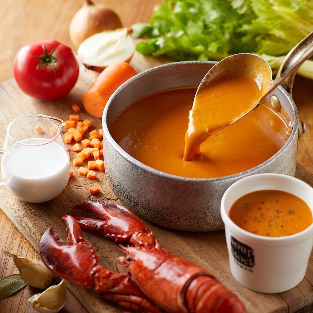 スープストック東京の一番人気オマールエビのスープ