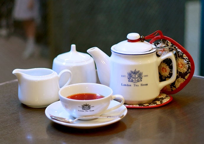 多くの紅茶の種類をそろえるロンドンティールーム
