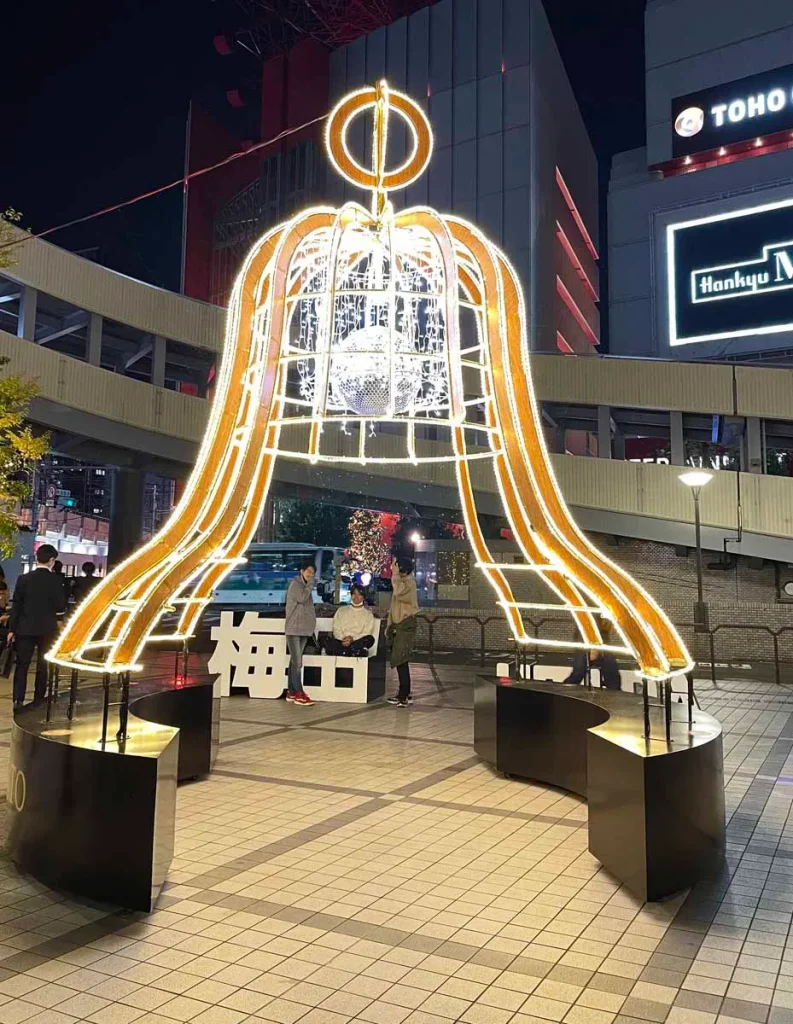 阪急大阪梅田駅のクリスマスイルミネーション