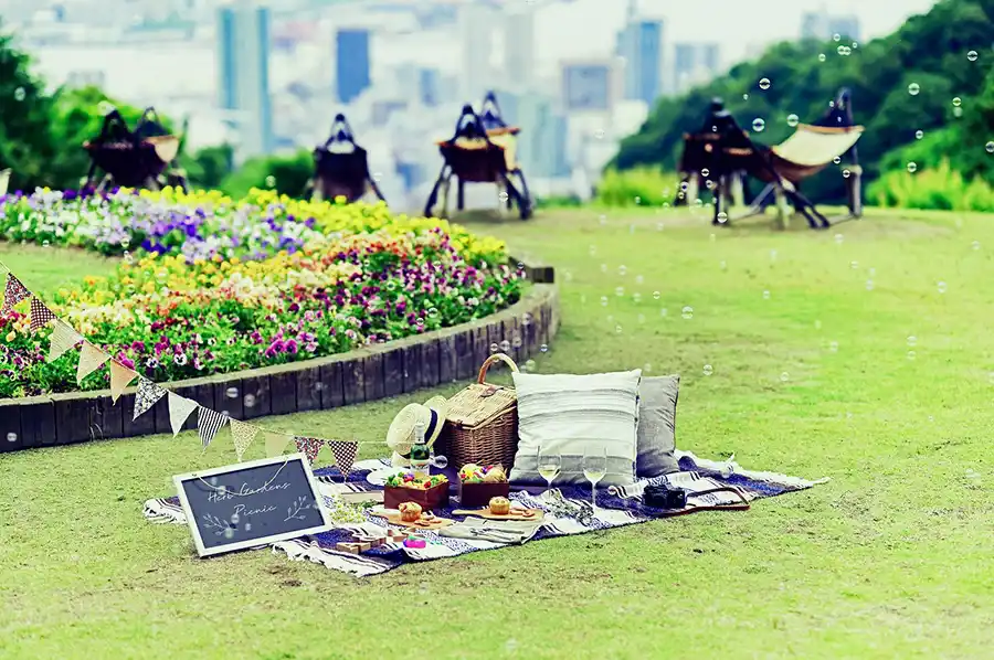 神戸ハーブ園のピクニック