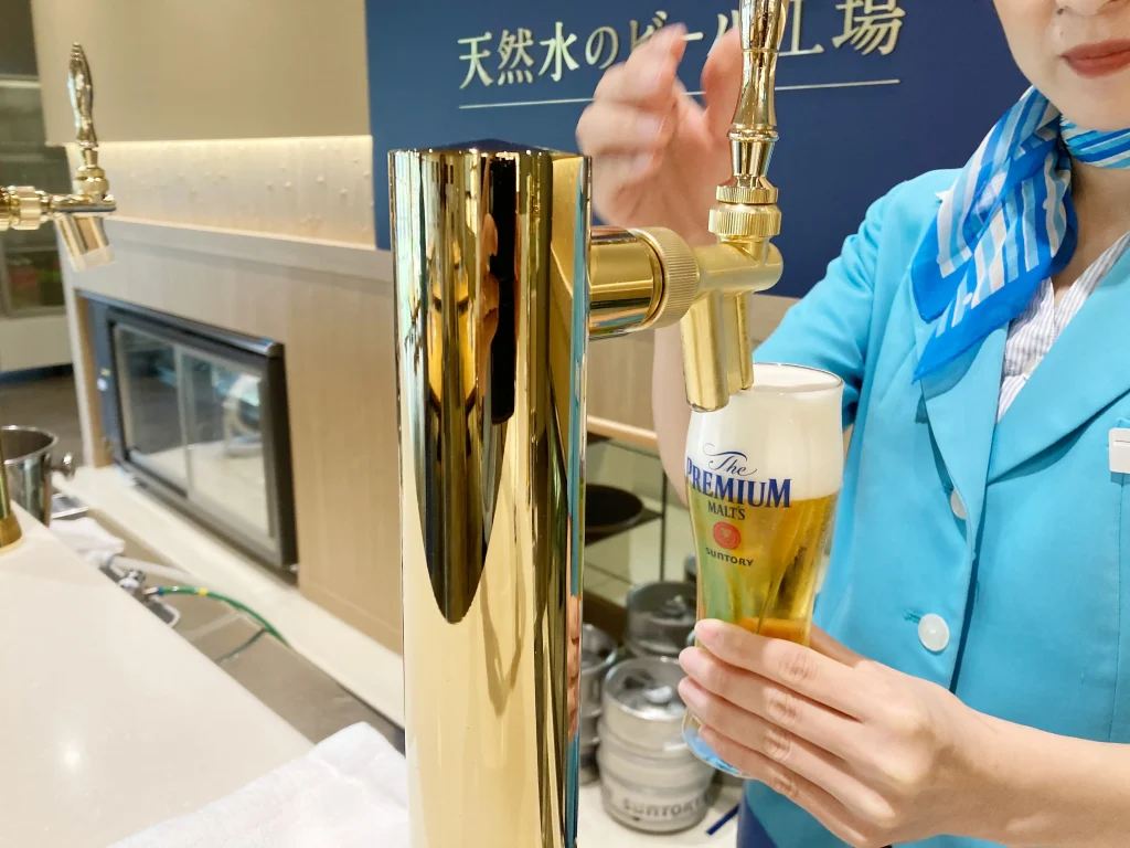 サントリー〈天然水のビール工場〉京都　試飲