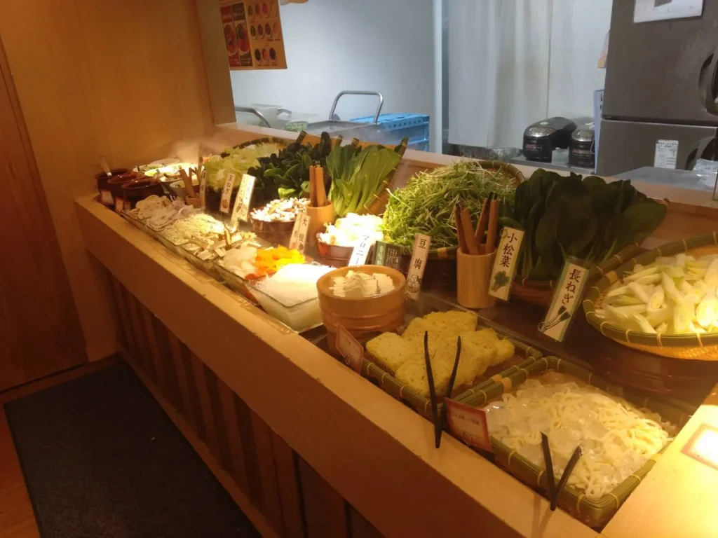 しゃぶ菜阪急三番街の野菜ミスト