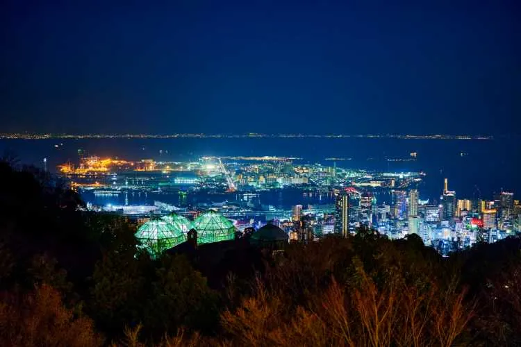 展望プラザからの神戸の夜景