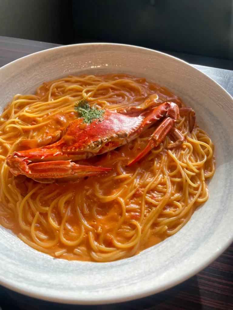 パスタデパスタのわたりがにのスパゲッティ