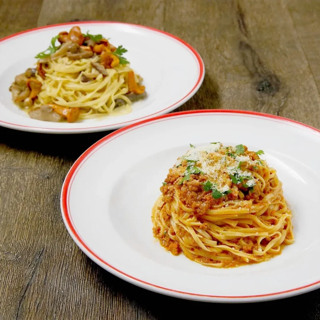 TRATTORIA AL POMPIEREのランチセットのパスタ