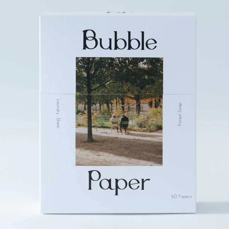 「バブルペーパー」Bubble Paper〈Forest Soap〉(60枚入り) 1,980円