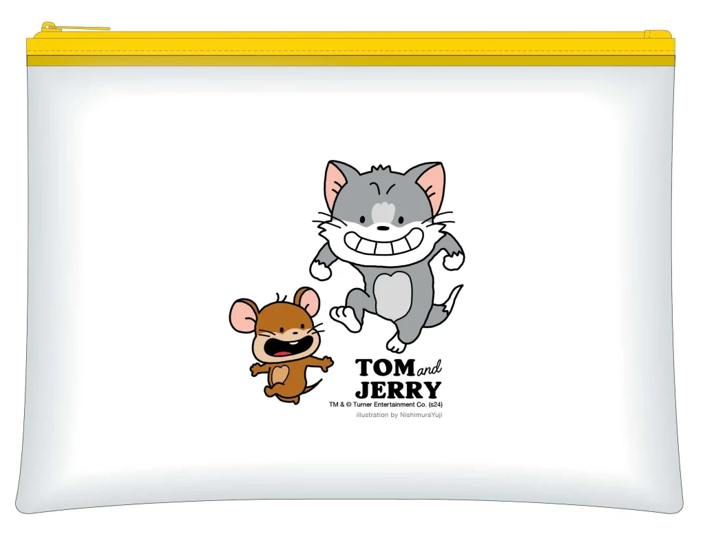 トムとジェリー85周年記念展【TOM and JERRY×にしむらゆうじ】ポーチ　1,870円※おひとり様1点まで