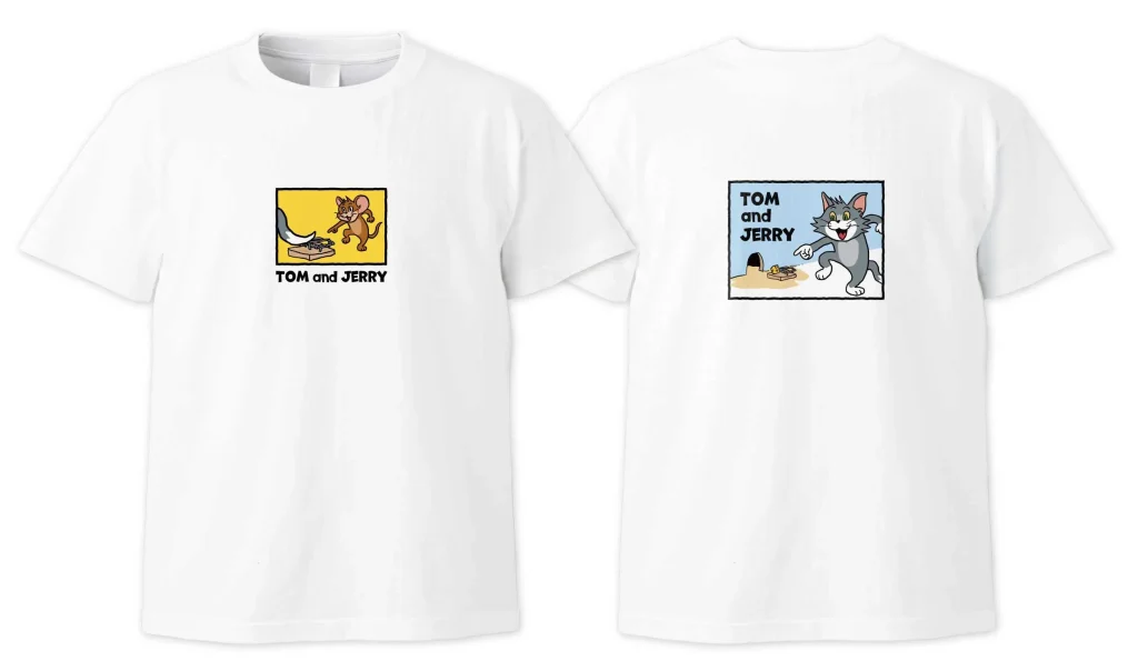 トムとジェリー85周年記念展【TOM and JERRY×くまみね】Tシャツ　4,950円※おひとり様1点まで