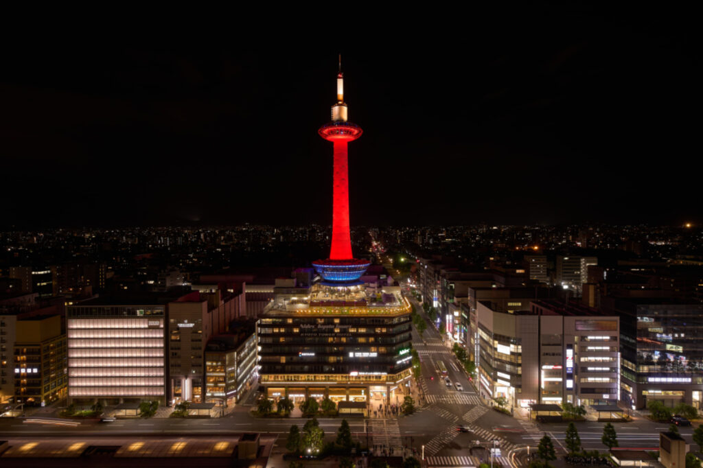 「NAKED GARDEN ONE KYOTO 2024」秋のガーデン　ニデック京都タワー