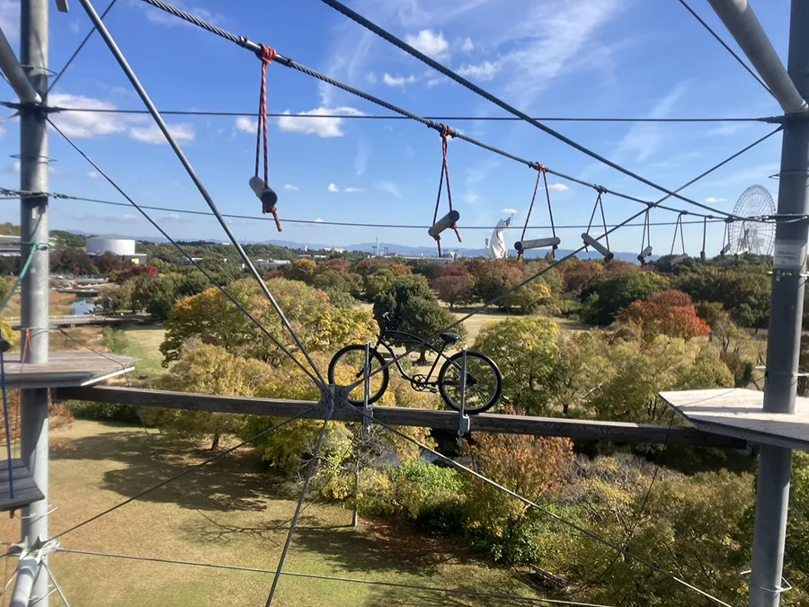 万博ビーストの自転車アトラクション