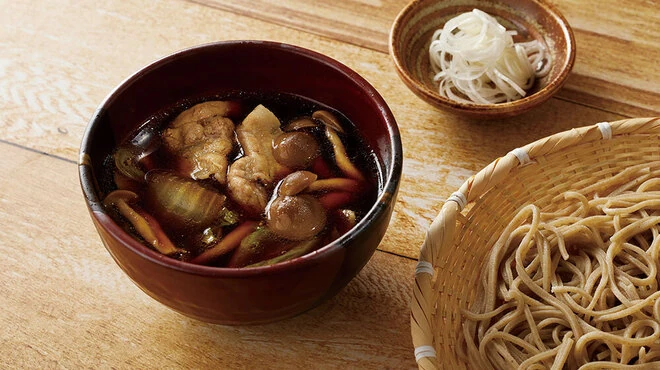 そばしきルクア大阪店の鴨蕎麦