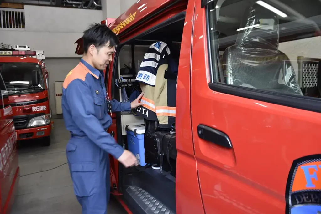 吹田市消防本部 装具確認