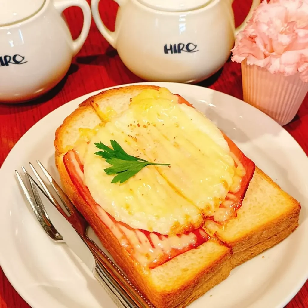 ヒロコーヒー本店 ハムエッグトースト