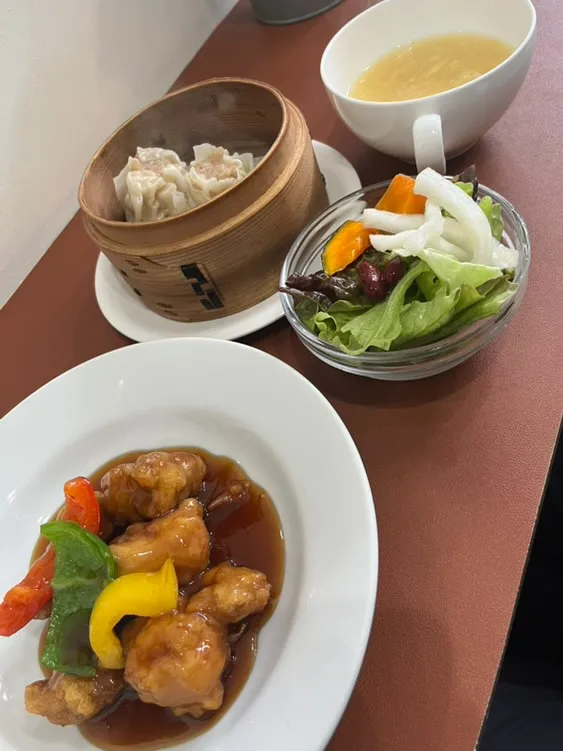 中華食堂 くまさんち ランチセット 酢豚