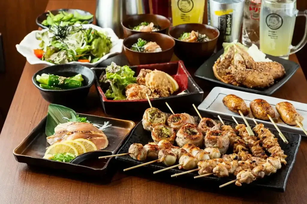 焼鳥と博多名物野菜巻串 焼きんしゃい 江坂店